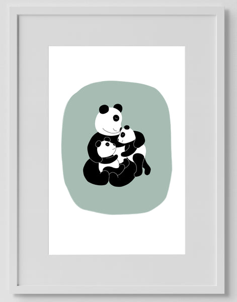 Mummy and two Pandas
