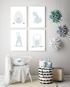 Woodland Collection (set of four prints)
