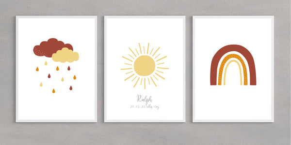 In the Sky Collection (set of three prints)